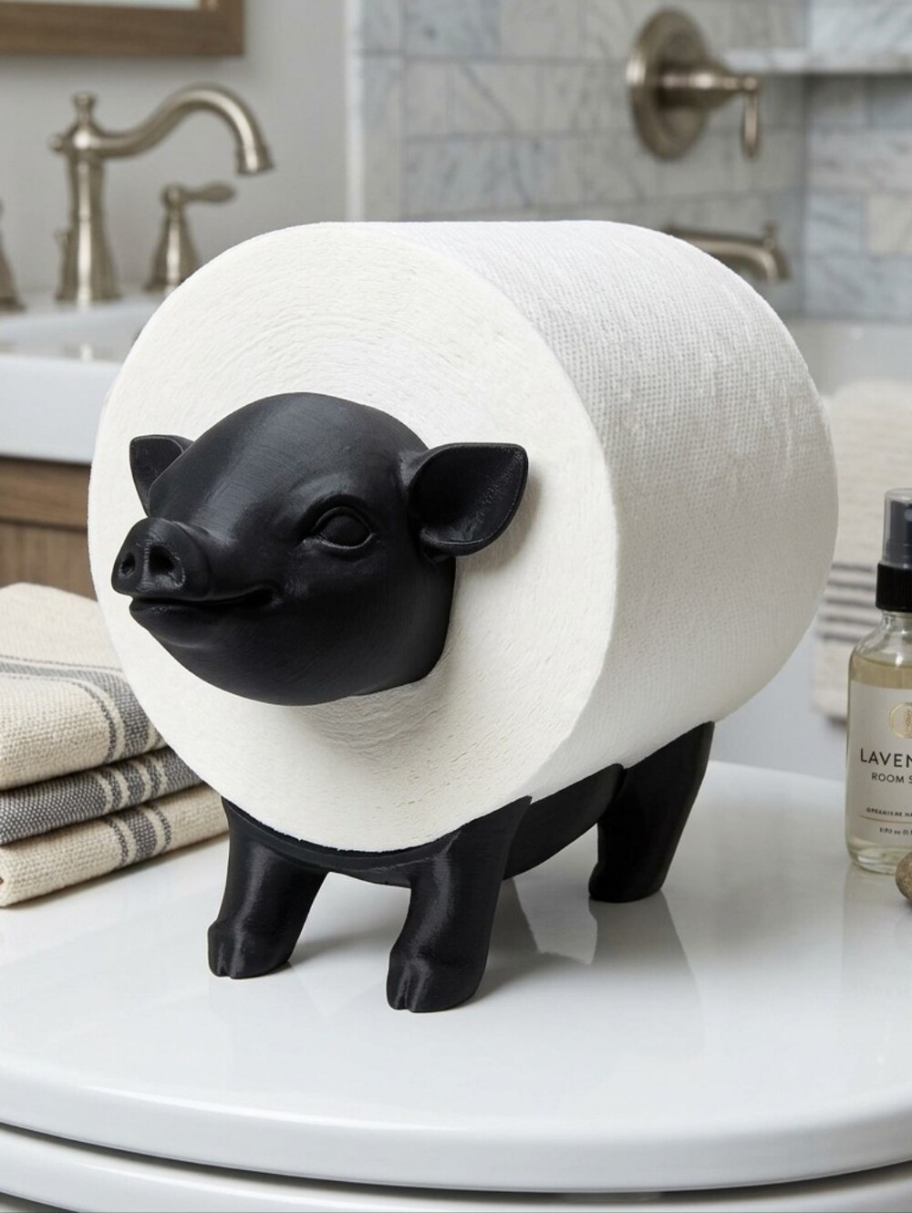 Pig Toilet Paper Holder